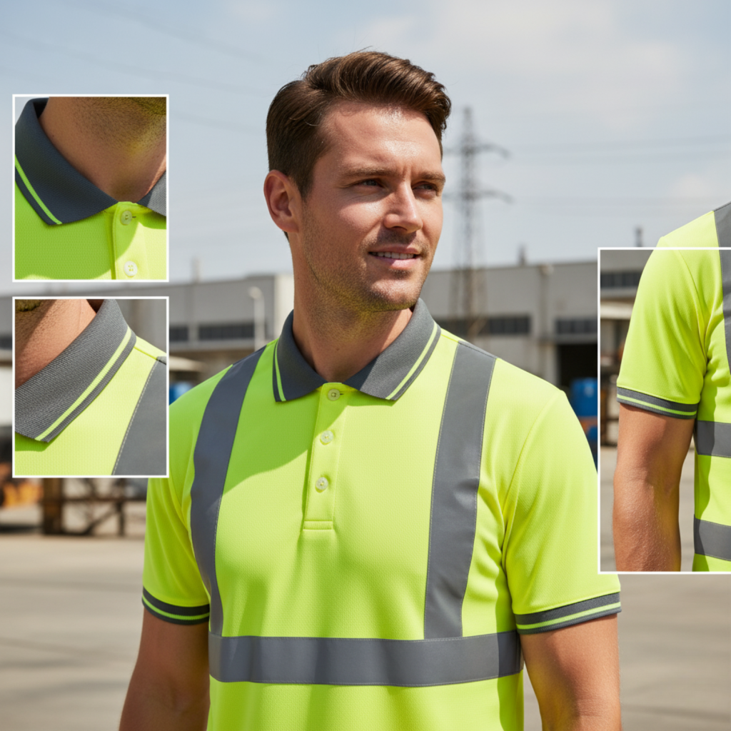 Quick-Dry Reflective Polo