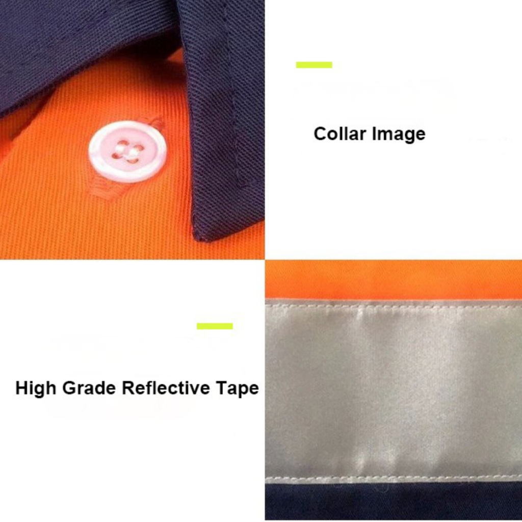 Reflective Cotton Twill Work Shirt