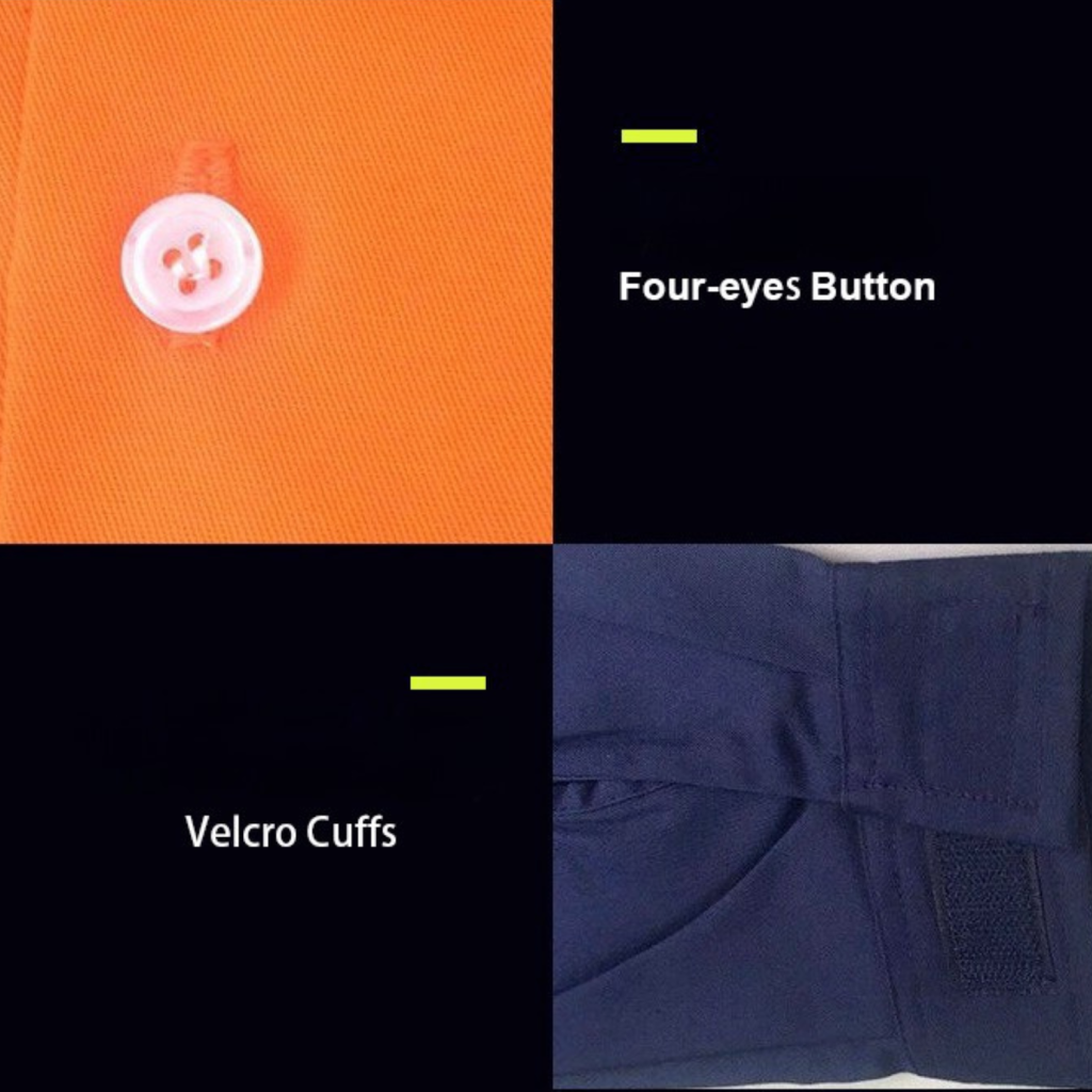 Reflective Cotton Twill Work Shirt